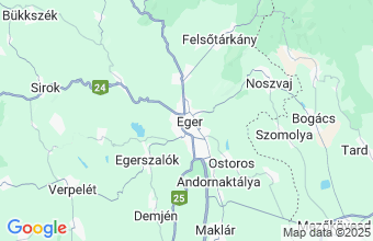 Map of Eger
