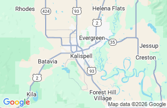 Map of Kalispell