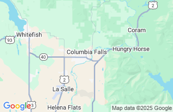 Map of Columbia Falls