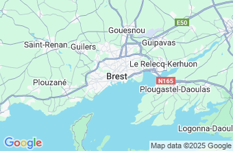 Map of Brest