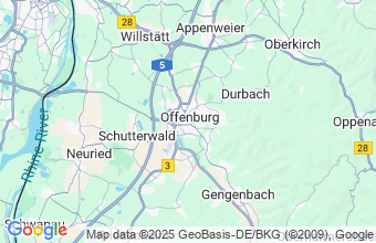 Map of Offenburg