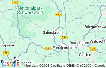 Map of Baiersbronn