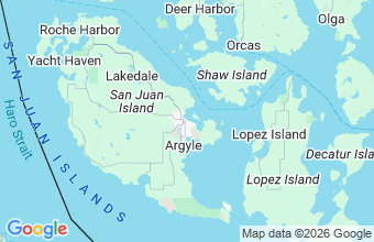 Map of Friday Harbor