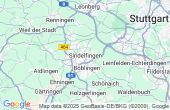 Map of Sindelfingen