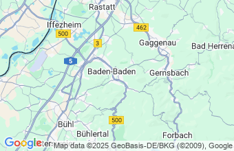 Map of Baden-Baden