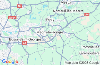 Map of Magny-Le-Hongre