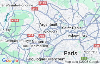 Map of Colombes