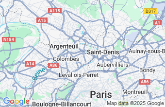 Map of Gennevilliers