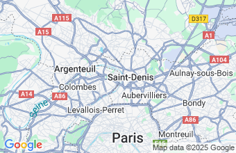 Map of Villeneuve-La-Garenne