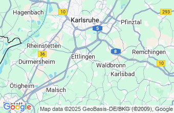 Map of Ettlingen