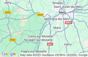 Map of Jouy Aux Arches