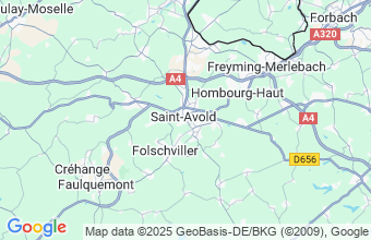 Map of St Avold