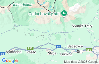 Map of Strbske Pleso