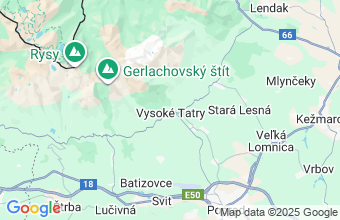 Map of Vysoke Tatry