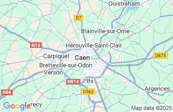 Map of Caen