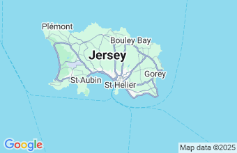 Map of St Helier Jersey