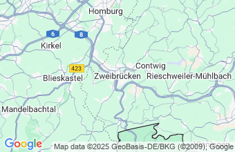 Map of Zweibruecken
