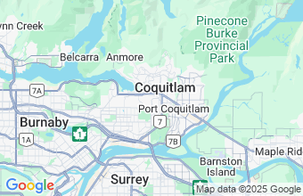 Map of Coquitlam
