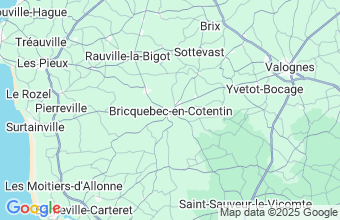 Map of Bricquebec