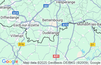 Map of Dudelange