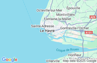 Map of Le Havre
