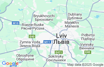 Map of Lviv
