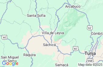 Map of Villa de Leyva