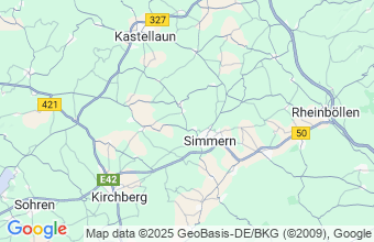 Map of Klosterium Bei Simmer Im Hunsruck
