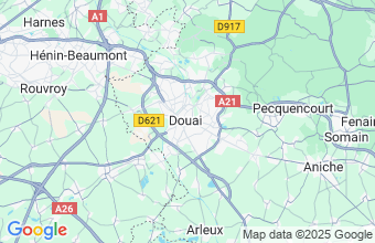 Map of Douai