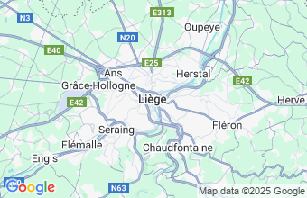 Map of Liege