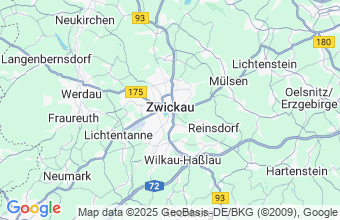 Map of Zwickau