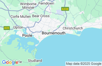 Map of Bournemouth Dorset