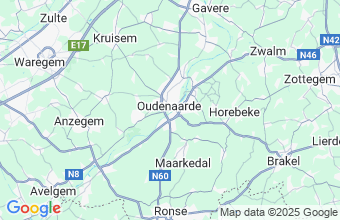 Map of Oudenaarde