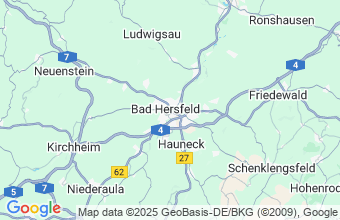 Map of Bad Hersfeld