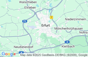 Map of Erfurt