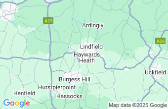 Map of Haywards Heath, West Sussex