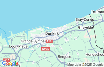 Map of Dunkerque