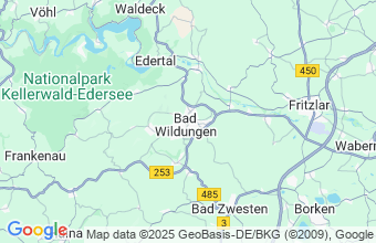 Map of Bad Wildungen