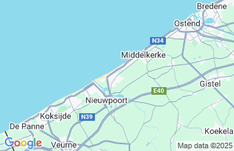 Map of Westende