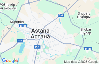 Map of Astana