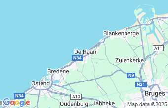 Map of De Haan