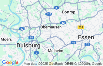 Map of Oberhausen