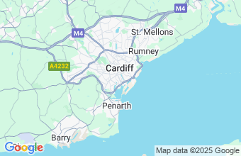 Map of Cardiff