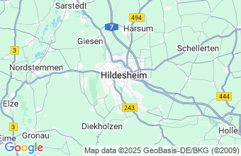 Map of Hildesheim