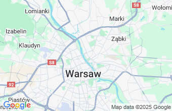 Map of Warsaw