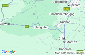 Map of Llangollen