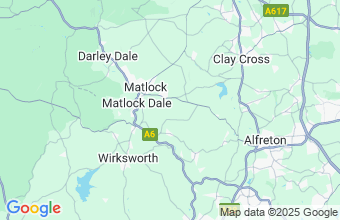 Map of Derbyshire