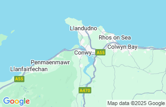 Map of Conwy