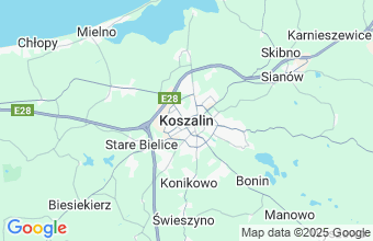Map of Koszalin