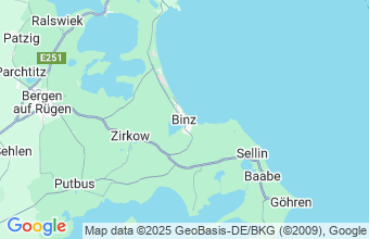 Map of Binz auf Rugen